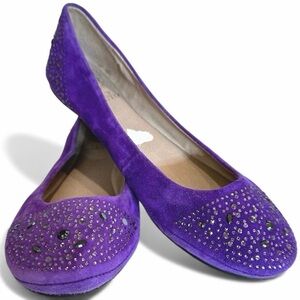 Vince Camuto Ervion Purple‎ Suede  Leather Uppers Size 8
